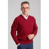 William Lockie Pullover Lamswol V Poppy - Heren - Pullovers