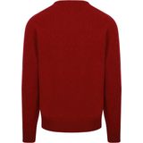 William Lockie - V - Pullover - Bordeaux - 100% Lamswol