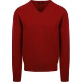 William Lockie - V - Pullover - Bordeaux - 100% Lamswol
