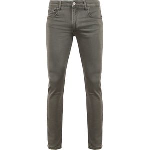 Suitable Kant Jeans Groen Heren