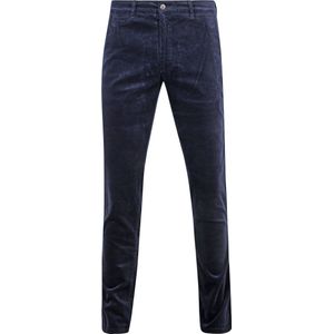 Suitable Chino Plato Corduroy Navy - Heren - Ribstructuur - Volwassen mannen