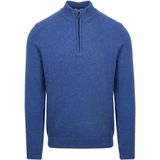 Suitable Half Zip Trui Lamswol Donkerblauw (navy) - Schipperstrui - Schipperstrui met rits - Volwassen mannen