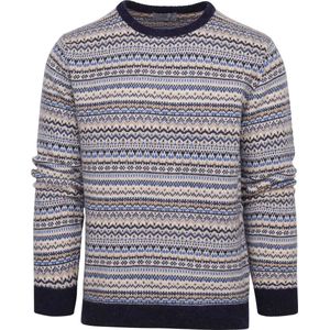 Suitable Prestige Fair Isle Pullover Beige - Heren - Pullovers