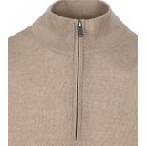 Suitable - Schipperstrui - Beige - Half Zip - Heren - Merinowol