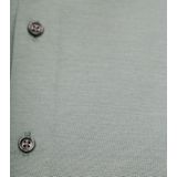 Suitable - Overhemd Pique - Groen - Slim-fit - Katoen - Lange Mouw