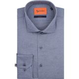 Suitable Overhemd Widespread Flanel Lichtblauw - Maat 39 - Heren - Casual Shirt