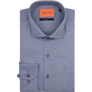 Suitable Overhemd Widespread Flanel Lichtblauw - Maat 39 - Heren - Casual Shirt