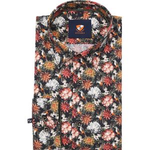 Suitable Overhemd Print Multicolour 267-13 - Maat 39 - Heren - Casual Shirt