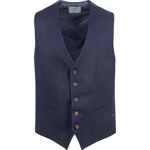 Suitable - Gilet - Tweed - Blauw - Heren