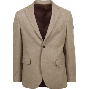 Suitable - Colbert - Beige - Wol/Polyester - Modern-Fit Pasvorm