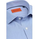 Suitable - Overhemd - Blauw - Katoen - Slim-Fit