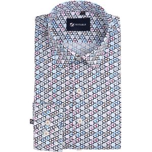 Suitable Overhemd Print Multicolour - Maat 39 - Heren - Casual Shirt