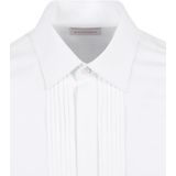 Suitable - Smoking Overhemd - Wit - 100% Katoen - Regular-Fit Pasvorm