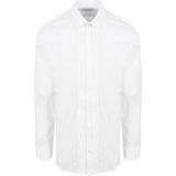 Suitable - Smoking Overhemd - Wit - 100% Katoen - Regular-Fit Pasvorm