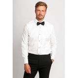 Suitable - Smoking Overhemd - Wit - Slim Fit - Luxe Heren Shirt van 100% Katoen