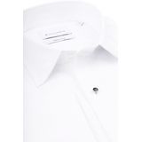 Suitable - Smoking Overhemd - Wit - Slim Fit - Luxe Heren Shirt van 100% Katoen