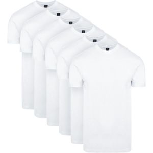 Suitable Obra T-Shirt Wit 6-Pack - Katoen - Korte Mouw