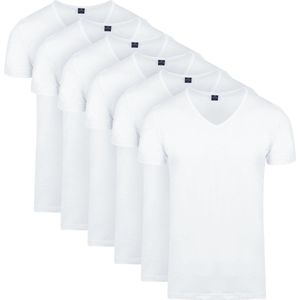 Suitable Vita T Shirt V Hals Wit 6 Pack Heren Basic T shirts