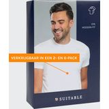 Suitable Ota T-Shirt Ronde Hals Wit 6-Pack - Heren - Basic T-shirts