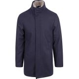 Suitable - Coat - Donkerblauw - Wol Blend - Heren