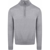 Suitable - Schipperstrui - Antraciet - Merino Half Zip Trui - Heren