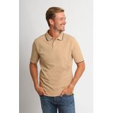Suitable Respect Polo Tip Ferry Beige - Heren