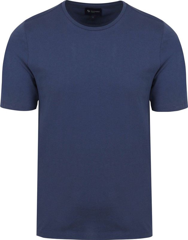 Suitable Respect T-shirt Jim Lichtblauw - Heren - Print T-shirts