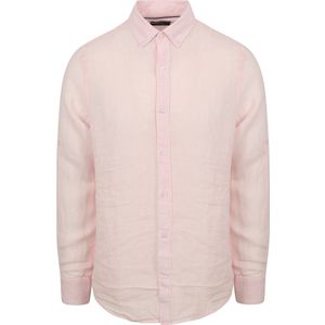 Suitable Overhemd Linnen Lichtroze - Maat XXL - Heren - Casual Shirt