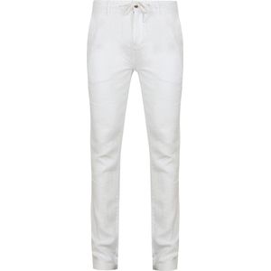 Suitable Chino Linnen Wit - Heren