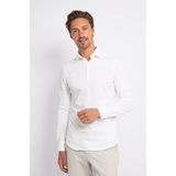 Suitable - Camicia - Poloshirt - Wit - Longsleeve polo - Heren