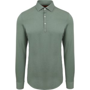 Suitable Camicia Poloshirt Groen - Heren - Longsleeve polo