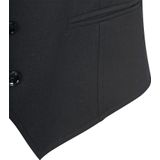 Suitable - Gilet - Zwart - Polyester/Viscose/Elasthaan - Licht Getailleerde Pasvorm