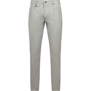 Suitable Chino broek Pico Pleat Flanel Lichtgrijs - Maat 56 - Heren - Mannen broeken