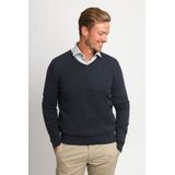 Suitable Respect Vinir Pullover Melange Navy - Heren - Pullovers