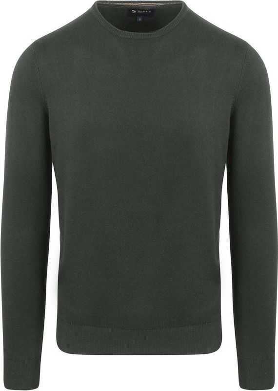 Suitable Respect Oinir Pullover Donkergroen - Heren - Pullovers