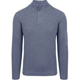 Suitable - Half Zip Trui - Donkerblauw - Schipperstrui