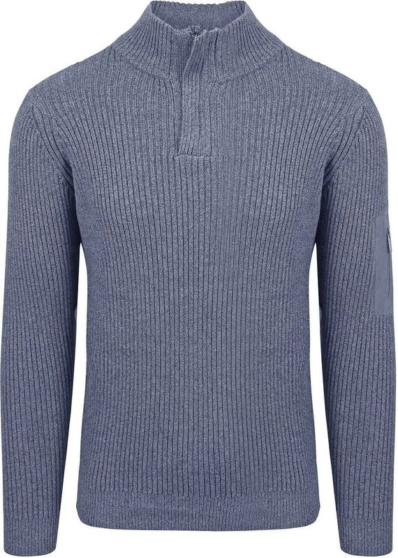 Suitable - Half Zip Trui - Donkerblauw - Schipperstrui