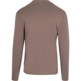 Suitable Respect Longsleeve Heavy T-shirt Taupe - Heren - Print T-shirts
