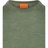Suitable Merino Pullover Mid Groen - Heren - Pullovers