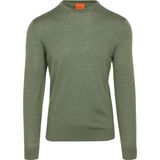 Suitable Merino Pullover Mid Groen - Heren - Pullovers