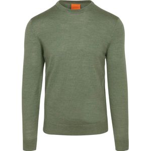 Suitable Merino Pullover Mid Groen - Heren - Pullovers