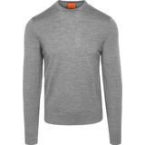 Suitable - Merino Pullover - Grijs - Heren - Sweater