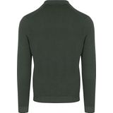 Suitable - Longsleeve Polo - Donkergroen - Heren - Modern-Fit