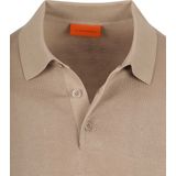 Suitable - Longsleeve Polo - Beige - Heren - Modern-Fit