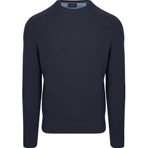 Suitable - Pullover - Donkerblauw - Lamswol - Ronde Hals