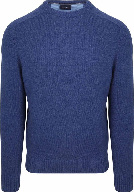 Suitable - Pullover - Donkerblauw - Lamswol - Ronde Hals