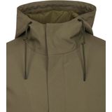 Suitable - Hood Tech - Jas - Olijfgroen - Heren - Modern-Fit