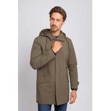 Suitable - Hood Tech - Jas - Olijfgroen - Heren - Modern-Fit