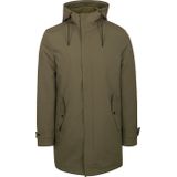 Suitable - Hood Tech - Jas - Olijfgroen - Heren - Modern-Fit