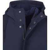 Suitable - Hood Tech - Herenjas - Donkerblauw - Modern-Fit - Met Verstelbare Capuchon